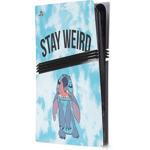 Disney Lilo and Stitch Stay Weird PS5 Pro Console Skin